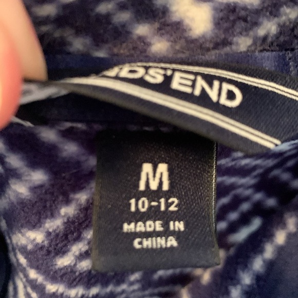 Lands End half zip fleece in size m 10-12 - Picture 5 of 5